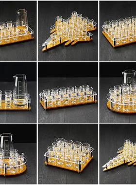 酒吧亚克力架玻璃shot杯