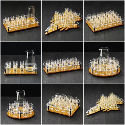 酒吧亚克力架玻璃shot杯