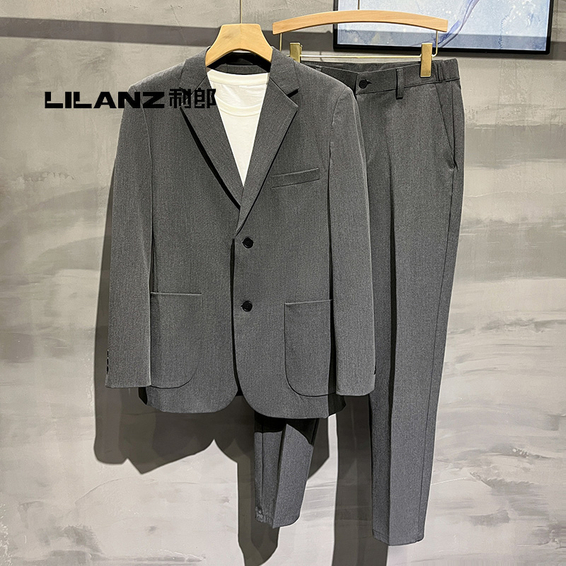 利郎男士西服套装2025新款秋冬季商务休闲男装西装外套男装上衣服