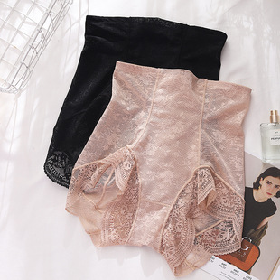 弹力包臀高品质三角底裤 蕾丝收腹提臀内裤 女高腰显瘦束腰翘臀大码