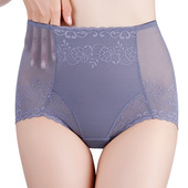 高腰收腹提臀内裤 头 少女裤 女性感蕾丝无痕高弹力大码 透气包臀法式