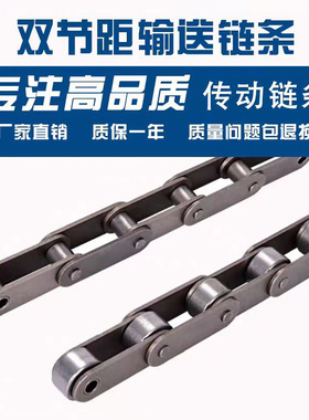 工业双节距传动洗车机输送链条大小滚珠4分216A2082节距50.85分6