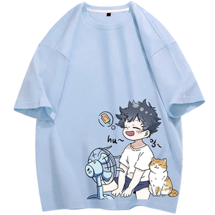 短袖t恤男青少年初中生高中生半袖衣服2026夏季纯棉学生夏装上衣