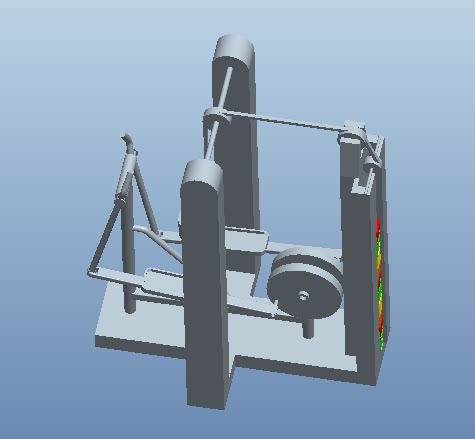 j800-中风病人辅助行走机构【椭圆机】设计三维图