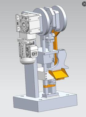 J1677-压片机结构设计【说明+7张CAD图+UG三维图】
