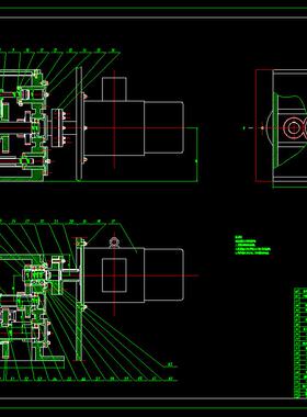 J1248-数控卧式镗铣床主轴箱变速操纵机构设计CAD图
