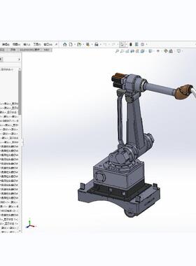 J1853-一种可移动的小型机械吊装装置的设计-机械手CAD图SW三维图