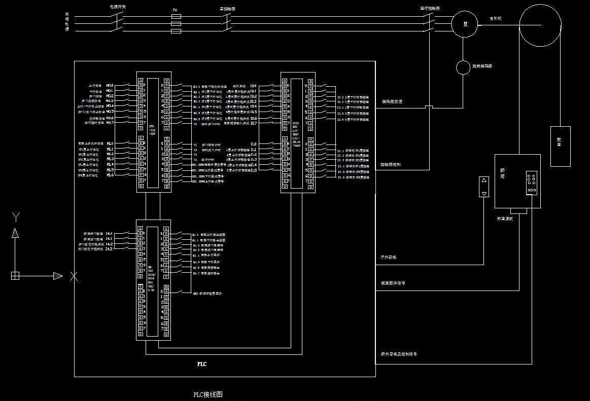 j1373-六层电梯plc控制系统设计【6层plc西门子s7-300】cad图