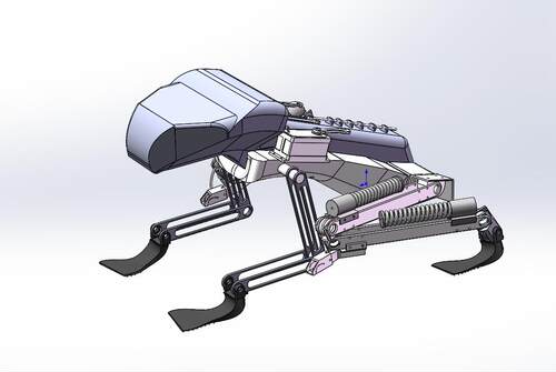 J1506-仿生青蛙设计跳跃三维模型SW建模SolidWorks 3D参考图纸