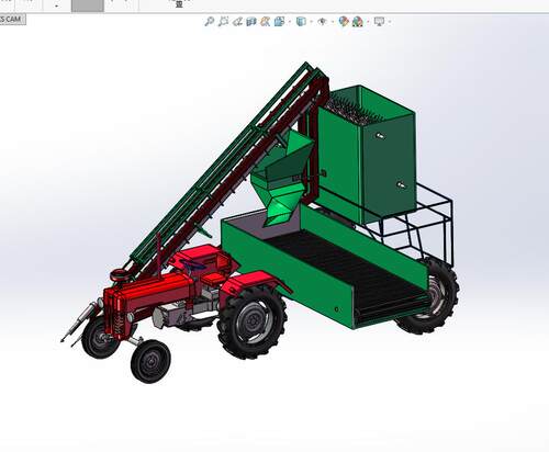 J1510-胡萝卜收获机设计SW三维图纸Solidworks模型3D图纸