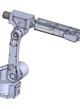 J1697-关节机械手设计-六自由度机械手【说明+10张CAD图+SW三维】