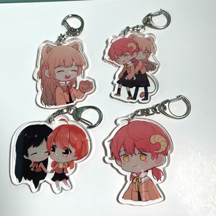动漫终将成为你周边小糸侑 七海灯子 佐伯沙弥香同人钥匙扣挂件