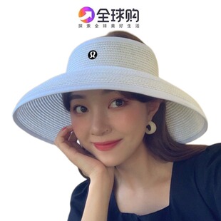 空顶帽草帽沙滩草编渔夫帽女夏天度假防晒遮阳帽子 MMY LULU正品