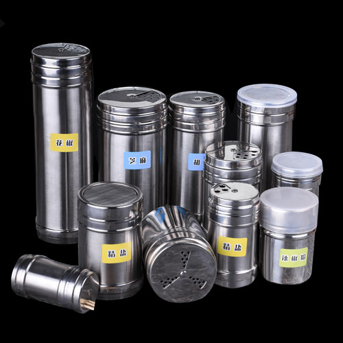 不锈钢烧烤胡椒粉孜然商用调料罐