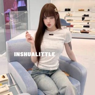 26s新款 26万能叠穿get 女士 长袖 T恤 小碎花背心短袖 INSHUA