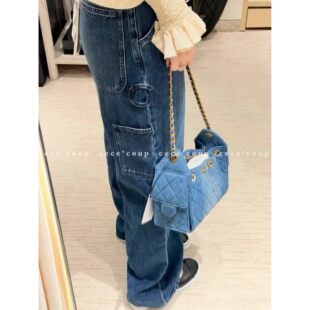 26FW INSHUA穿搭轻松get 28新品 高腰显瘦直筒口袋牛仔裤