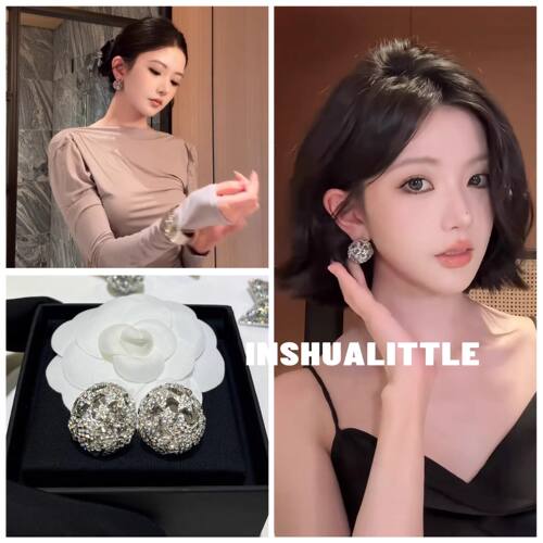 26s新款金属镂空字母耳钉耳饰