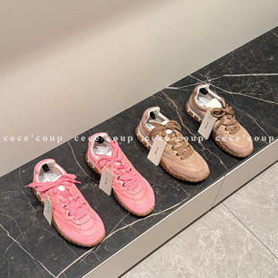 INSHUA鞋 新品 德训鞋 女 平底系带阿甘鞋 vogue 控 26FW