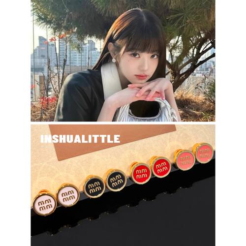 26s新款纽扣字母耳钉耳饰女士