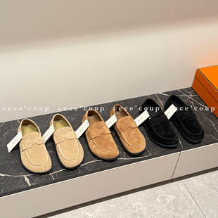 女 INSHUA 复古 26FW 平底一脚蹬浅口乐福鞋 新品 美式