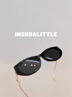 26s新款珍珠字母墨镜太阳眼镜