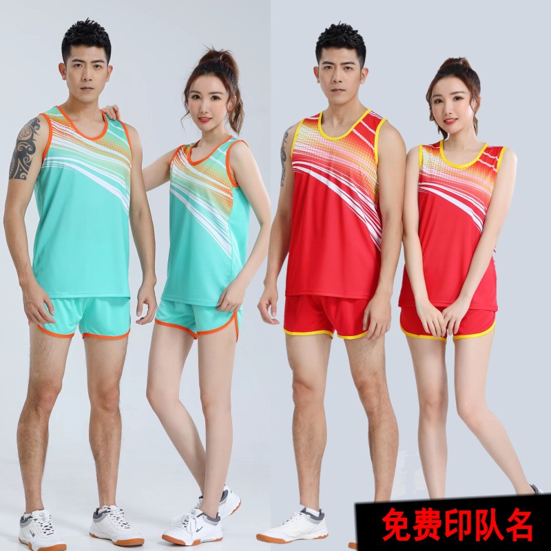 男女同款田径服印字印号图片