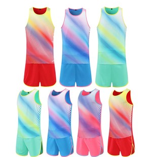 田径训练服男定制长跑比赛服装体考运动背心短跑马拉松跑步套装女