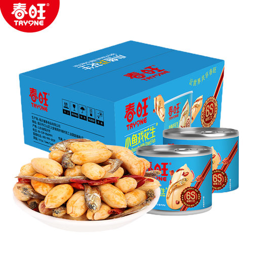 春旺小虾麻辣罐装花生