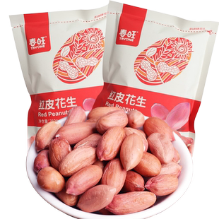 春旺红皮生花生米大花生米袋装去壳去皮批发1/3/5斤