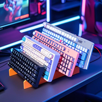 键盘展示架游戏机支架加厚刀剑珠宝碟子机械键盘相框博物馆置物架