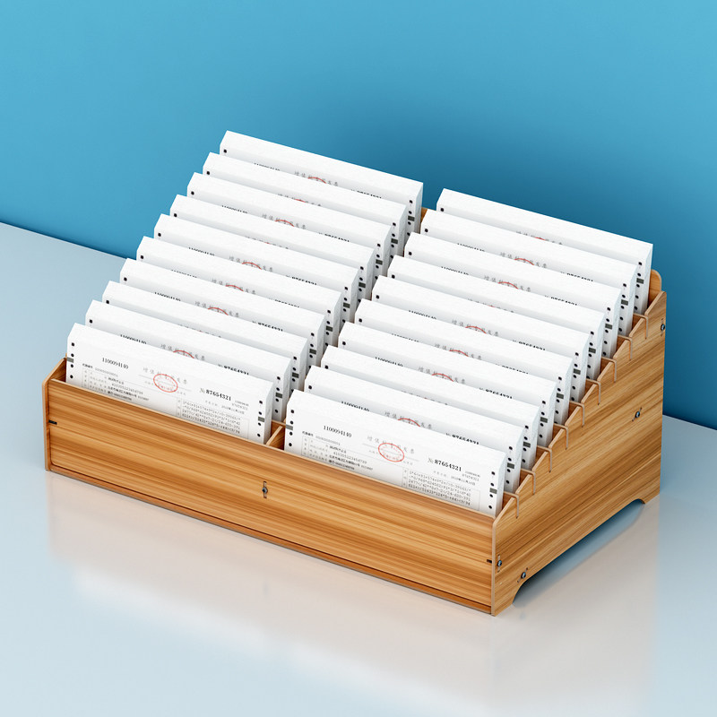 收据送货单收纳架票据收纳盒桌面财务单据分类快递单凭证整理盒,收纳整理,桌面收纳盒,淘宝优惠券,粉丝福利购,淘宝优惠卷