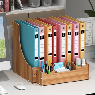 ins风书立桌面分隔学生用架子书夹固定器书本收纳架桌上书架挡板