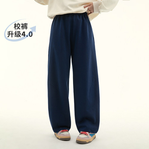 女童2025春季宽松运动裤