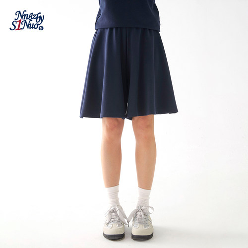 诺诺公主S1N初中生休闲宽松短裙裤女2026夏新款青少年学院风裙子
