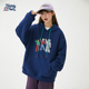 诺诺公主S1N初中生春季 宽松连帽印花卫衣学院风青少年连帽卫衣