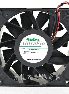 NIDER尼迪克 V12E24BGM9-53 24V 1.35A  12038 12CM 散热风扇