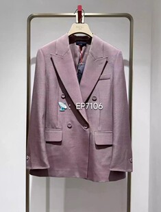 秋冬款紫色罗职场西装外套 EGJIW1116A-6999