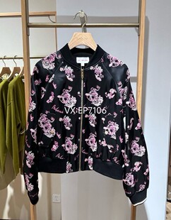 春夏款黑色国潮提花棒球夹克外套 EGJPS120-2999