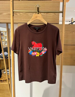 大雅家春夏款时尚生肖小马印花休闲短袖T恤上衣 HFLPC5318A-1399