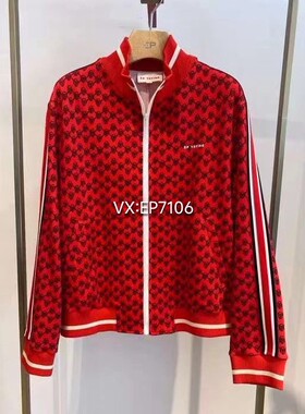 秋冬款红色复古立领减龄运动外套 EGIAC1252A-2399