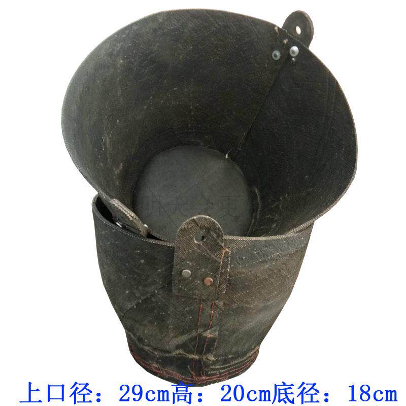 轮胎皮桶加厚水泥桶砂浆桶灰斗建筑泥沙桶工地灰桶加线橡胶槽耐磨