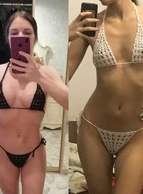 欧美爆款 日光浴 手工钩针 比基尼套装 微型 泳衣 Micro Swimwear