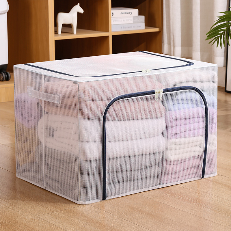 钢架收纳箱 牛津布百纳箱 大号有盖桌面收纳盒 衣服棉被整理箱在类目 收纳整理, 家庭收纳用具, 储物箱, 收纳箱中 - 来自Buy2taobao.com提供专业的淘宝代购服务