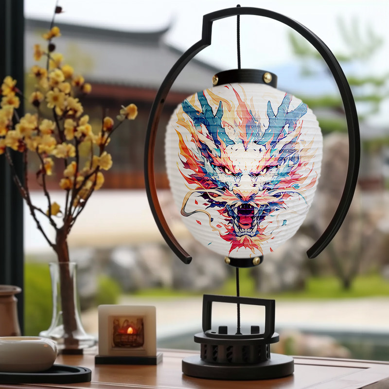 室内纸质灯笼日式和风居酒屋龙首定制图案广告料理店装饰户外防水