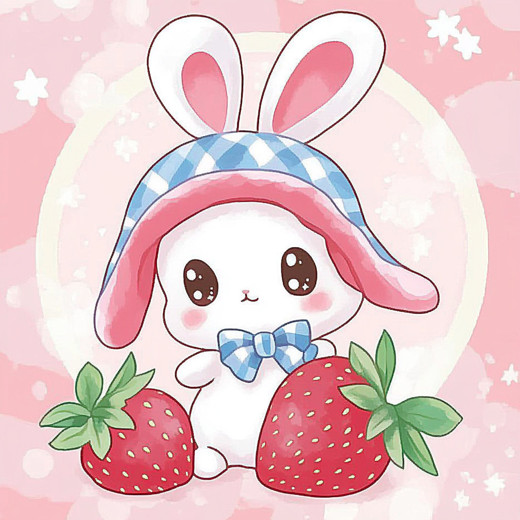 带框钻石画草莓精灵diy马赛克拼图粘贴画手工满钻相框