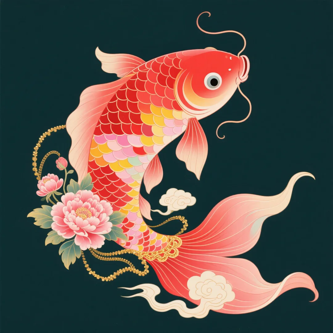 钻石画diy牡丹锦鲤卡通马赛克数字拼图粘贴点钻画手工家居装饰画图片