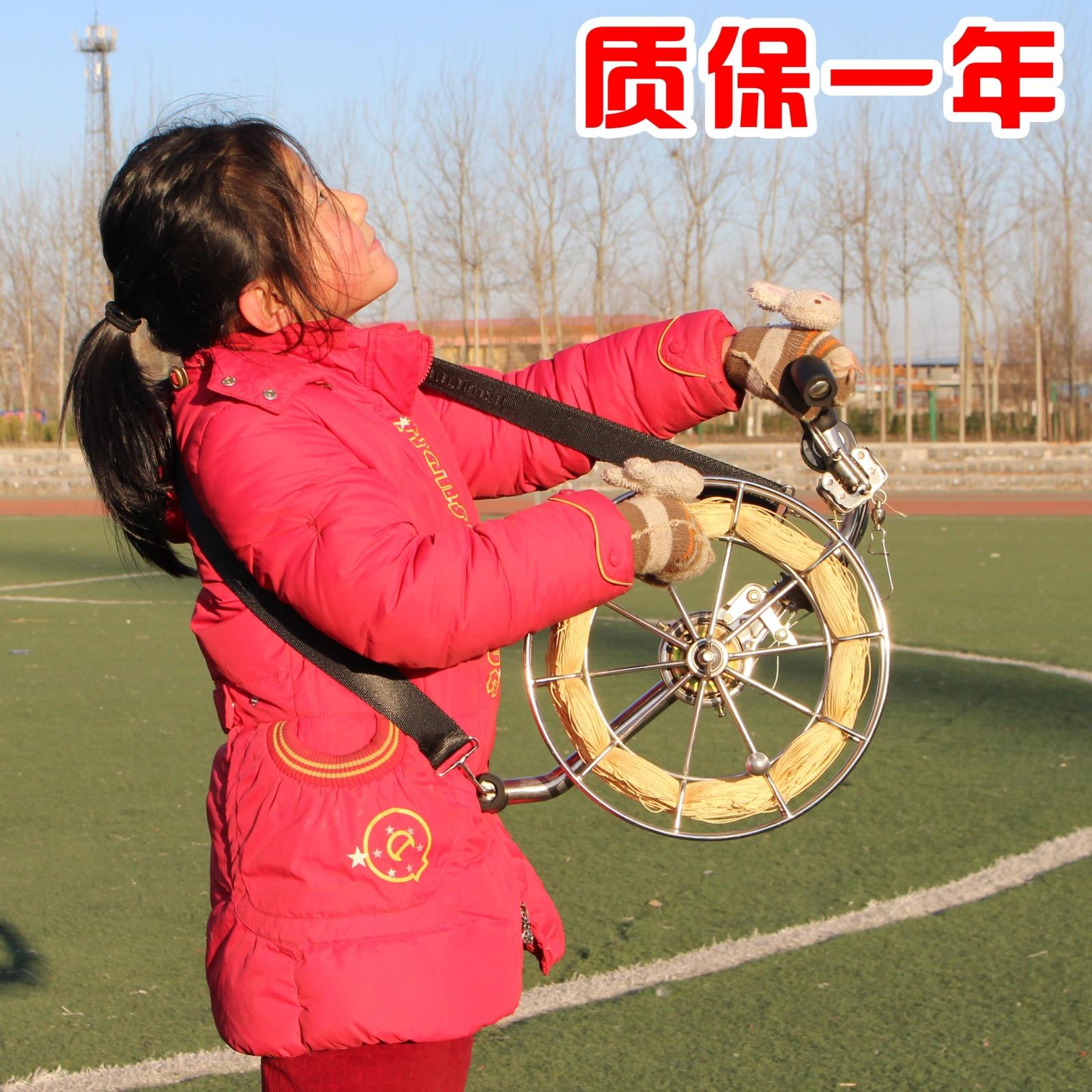 新款潍坊不锈钢风筝背带轮 静音轴承风筝线轮 正品包邮 一年保修