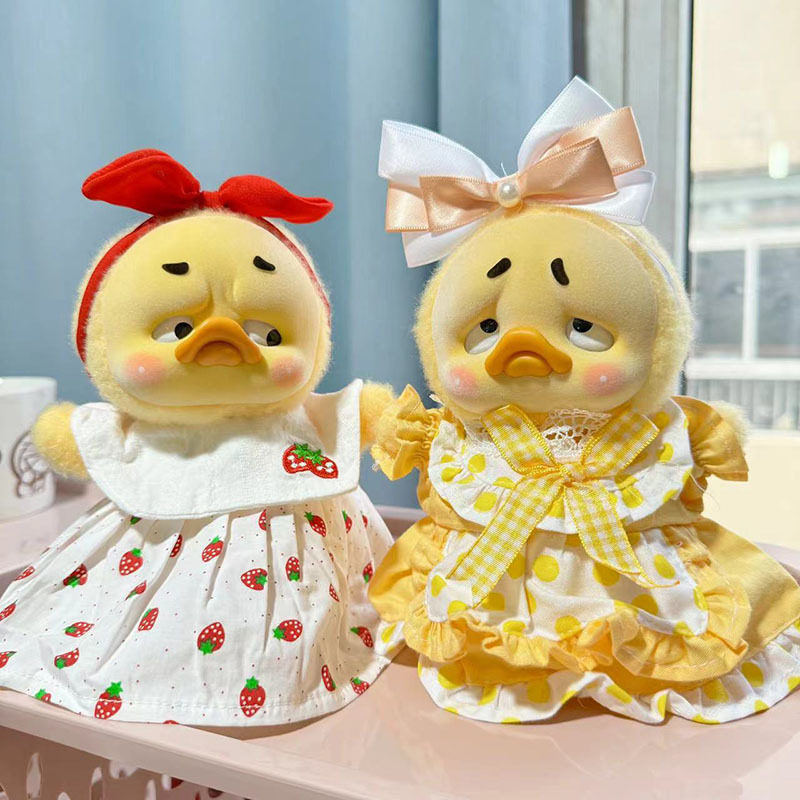 仅衣服】15cm烦人鸭公仔娃衣好烦鸭玩偶草莓裙套装春日黄波点裙萌,模玩/动漫/周边/娃圈三坑/桌游,潮玩娃衣,淘宝优惠券,粉丝福利购,淘宝优惠卷