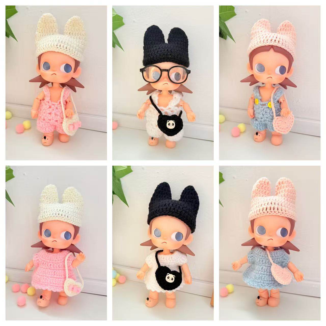 zsiga可动人偶向往之处bjd玩偶娃衣嘎子姐衣服手作兔耳钩织套装萌,模玩/动漫/周边/娃圈三坑/桌游,潮玩娃衣,淘宝优惠券,粉丝福利购,淘宝优惠卷