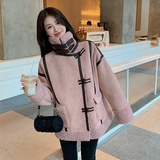 【现货】皮毛一体立领加厚外套235-9935-P185-控268，女装短外套，金十上
